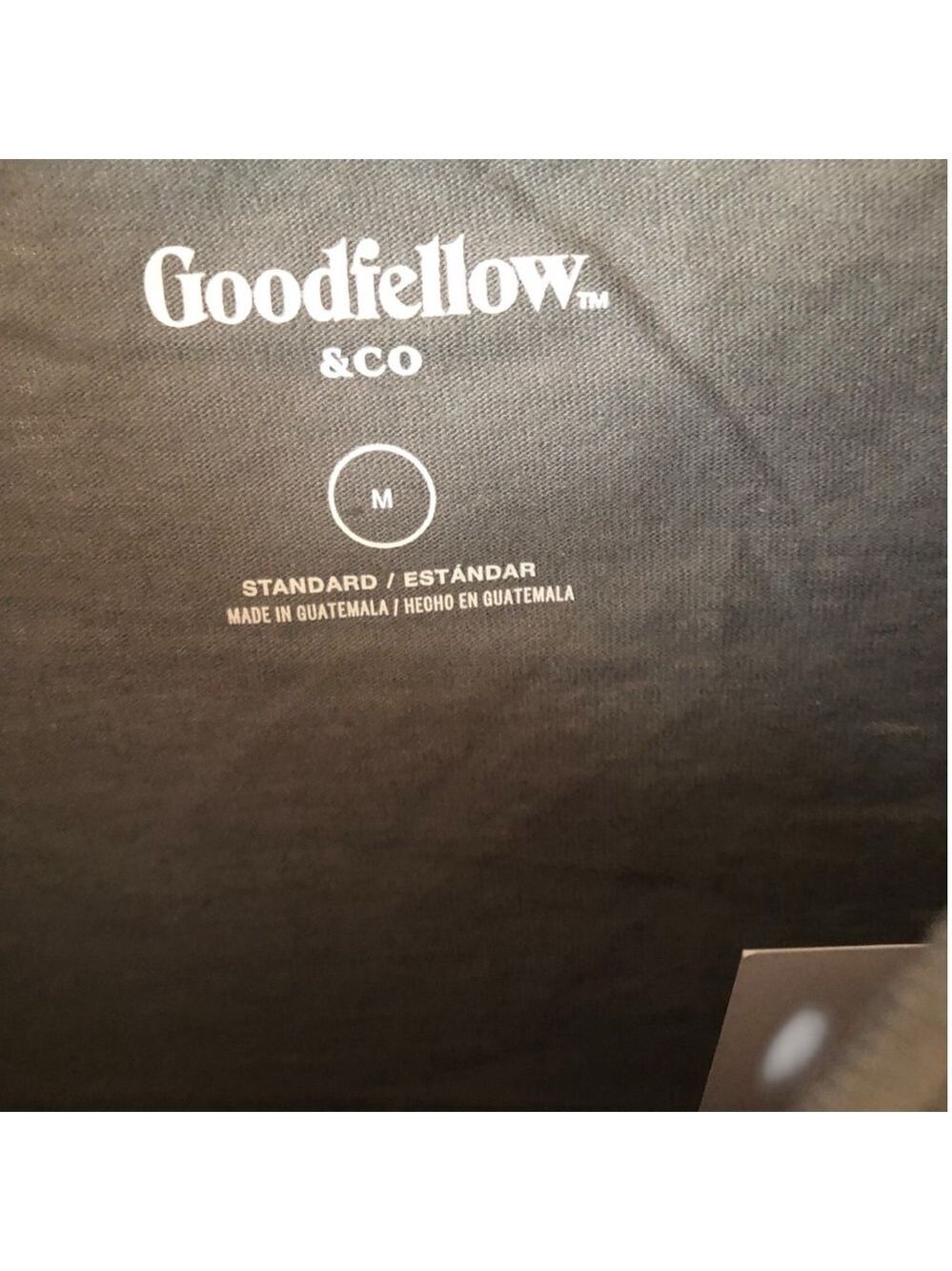 Goodfellow & Co Grey White Take It Easy Short Sleeve Tee M - Picture 4 of 5